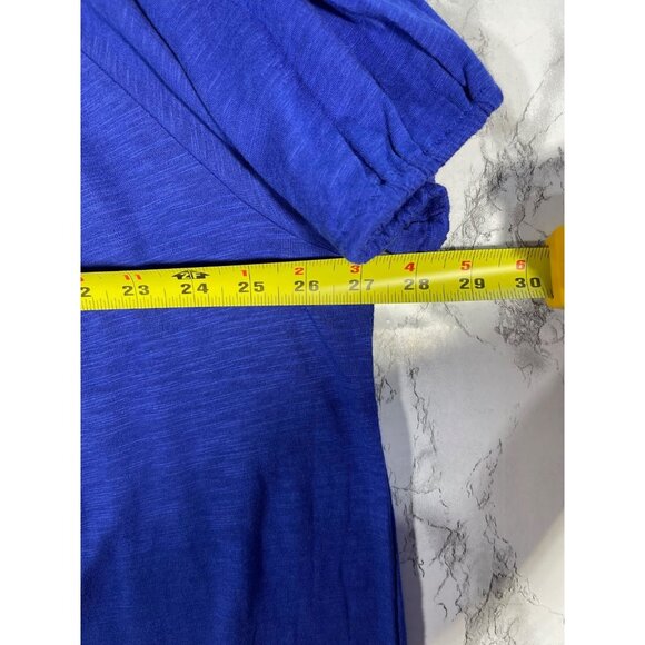 Style &Co Womens Size 4X Boho Chic  Blue Embroidered Peasant Blouse Top w Tassle - Picture 9 of 9